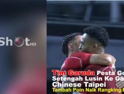 Timnas Indonesia Cukur Chinese Taipei Enam Gol Tanpa Balas
